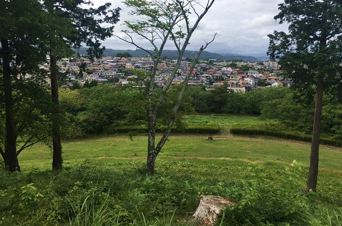 雷神山古墳から見る仙台市街