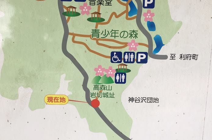 宮城県民の森　地図