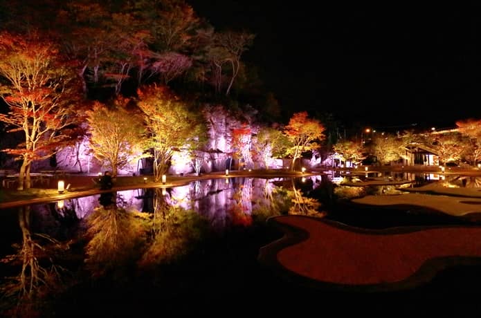 松島離宮　庭園　ライトアップ