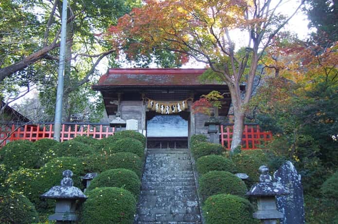 登米神社　門