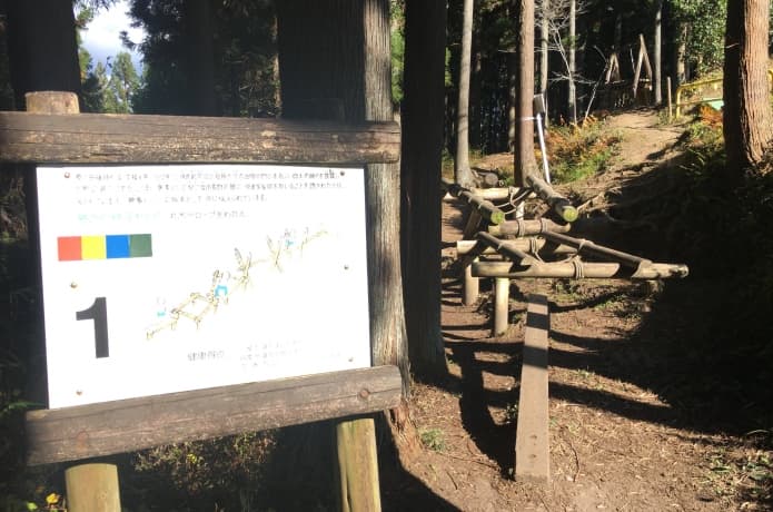 大亀山森林公園　フィールドアスレチック1番