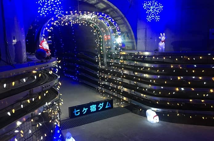 七ヶ宿ダム　クリスマスイルミネーション