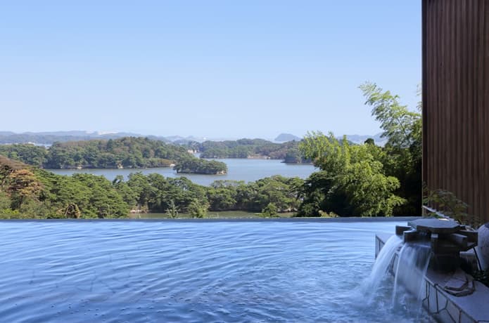 ホテル松島大観荘 　露天風呂からの景色
