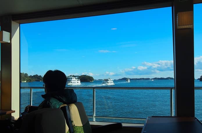 松島湾　遊覧船　景色