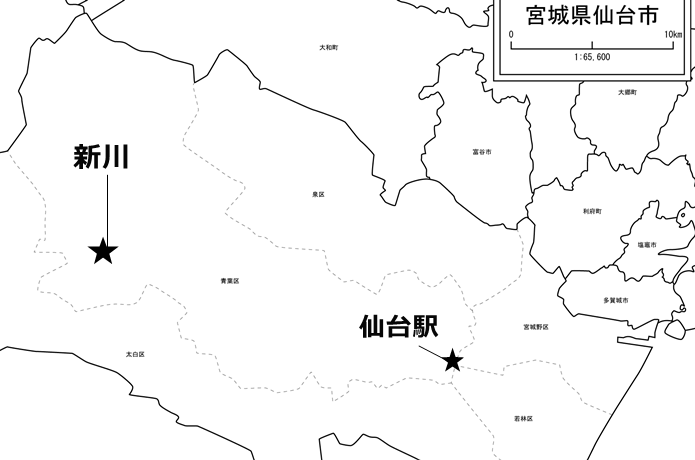 仙台市　地図